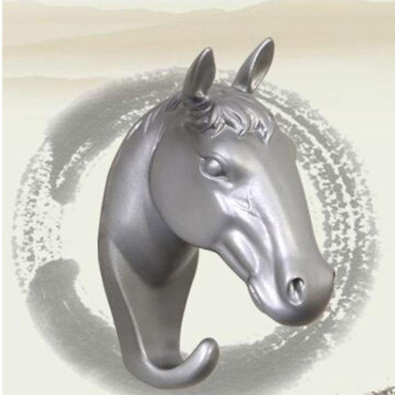 Resin Horse Decorative Wall Hook for Home Decor - Easy Mounting and Organization