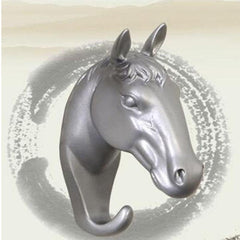 Resin Horse Decorative Wall Hook for Home Decor - Easy Mounting and Organization