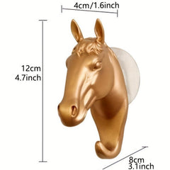 Resin Horse Decorative Wall Hook for Home Decor - Easy Mounting and Organization