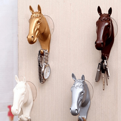 Resin Horse Decorative Wall Hook for Home Decor - Easy Mounting and Organization