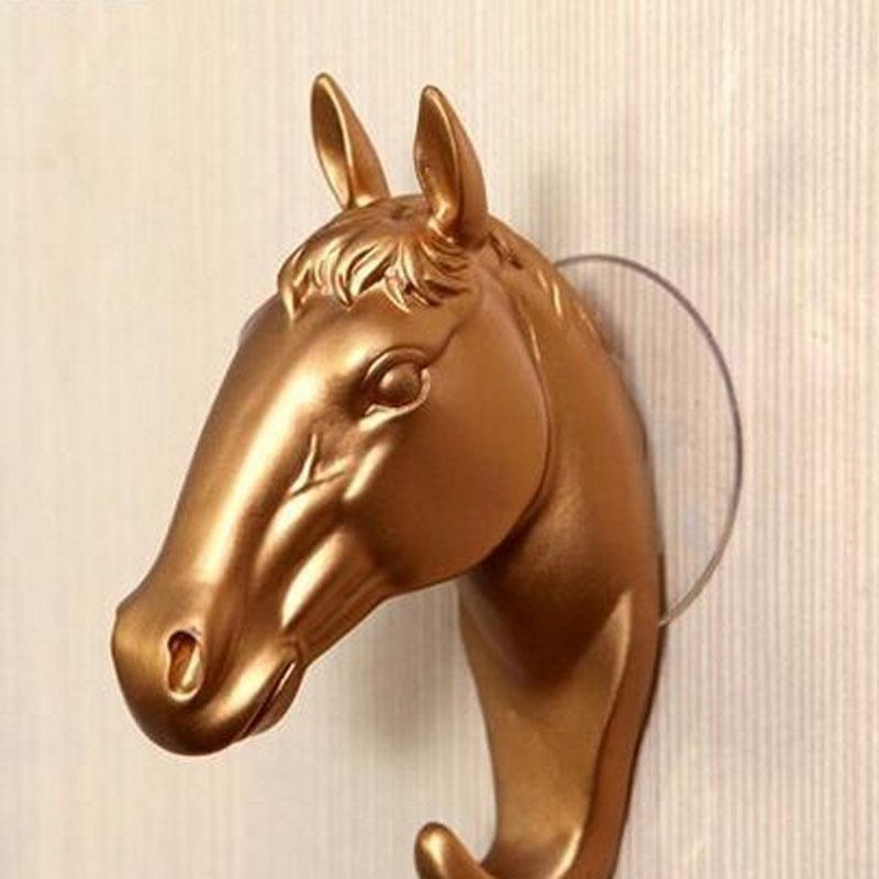 Resin Horse Decorative Wall Hook for Home Decor - Easy Mounting and Organization