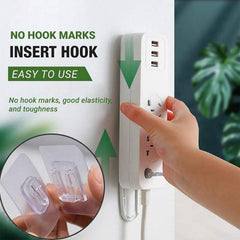 16pcs Double Sided Adhesive Wall Hooks for Bathroom and Office Hanging
