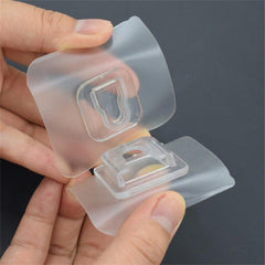 16pcs Double Sided Adhesive Wall Hooks for Bathroom and Office Hanging