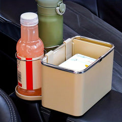 Car Tissue Box Organizer Armrest Cup Holder Wallet Cigarette Organizer Box