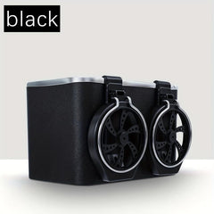 Car Tissue Box Organizer Armrest Cup Holder Wallet Cigarette Organizer Box