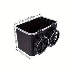 Car Tissue Box Organizer Armrest Cup Holder Wallet Cigarette Organizer Box