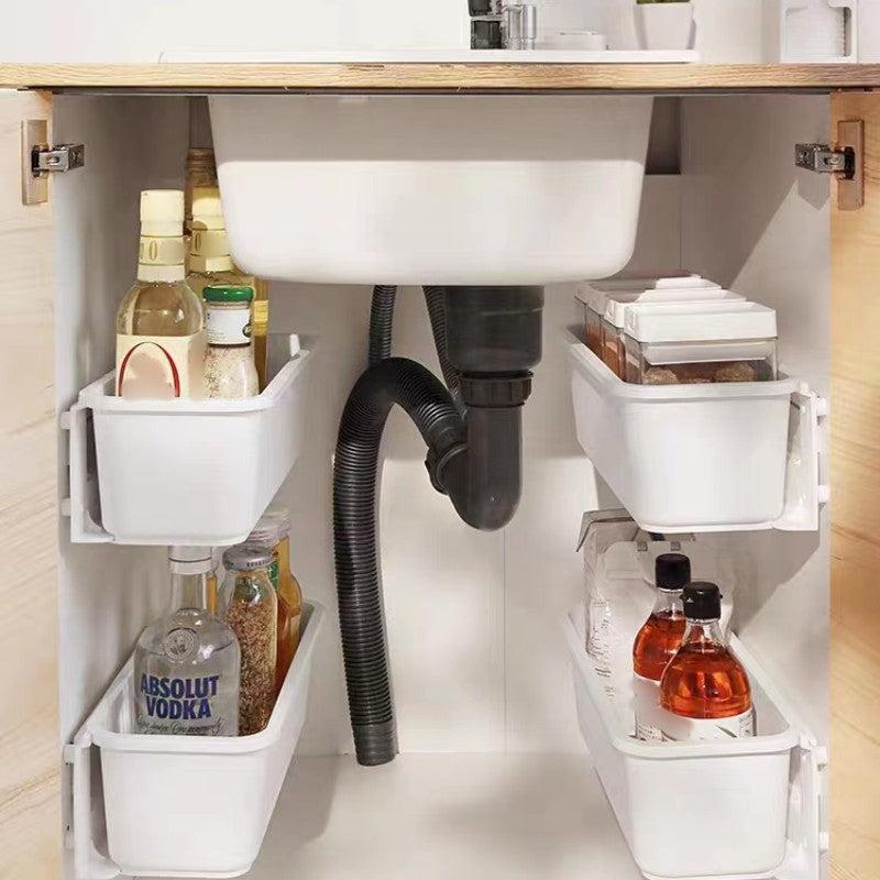 Pull Out Cabinet Storage Box Bathroom Kitchen Wall Mounted Storage Box