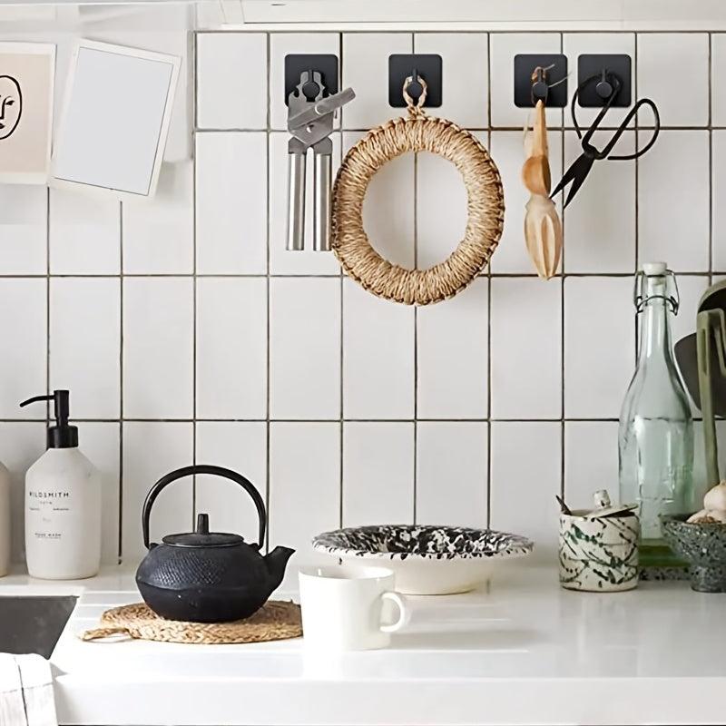 2pcs Stainless Steel Towel Hooks for Bathrooms and Kitchens