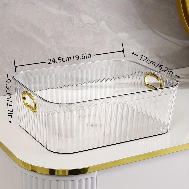 Plastic Cosm. Storage Box Light Transparent Organizer