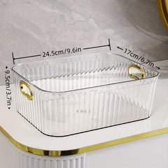Plastic Cosm. Storage Box Light Transparent Organizer