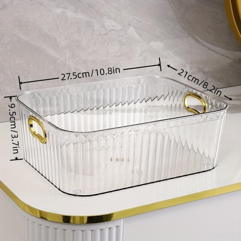 Plastic Cosm. Storage Box Light Transparent Organizer