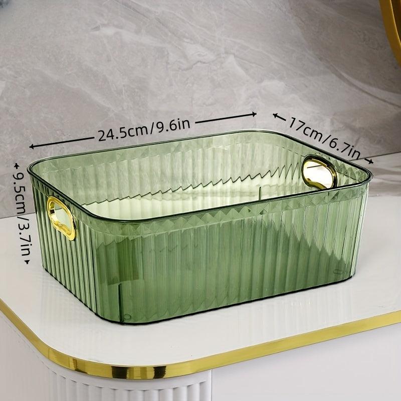 Plastic Cosm. Storage Box Light Transparent Organizer