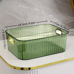 Plastic Cosm. Storage Box Light Transparent Organizer