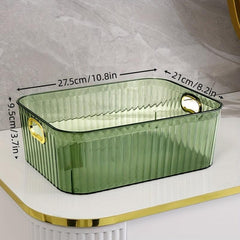 Plastic Cosm. Storage Box Light Transparent Organizer