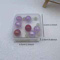 12pcs Square Plastic Storage Boxes Clear Storage Case for Small Items Beads Jewe