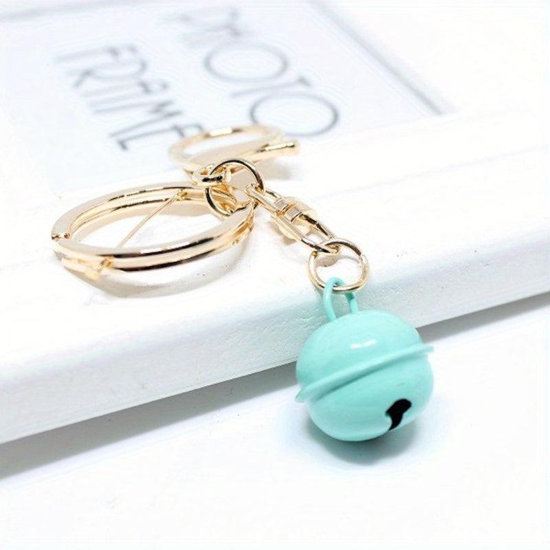 Candy Metal Cartoon Bell Keychain Bag Pendant Key Ring