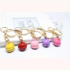 Candy Metal Cartoon Bell Keychain Bag Pendant Key Ring
