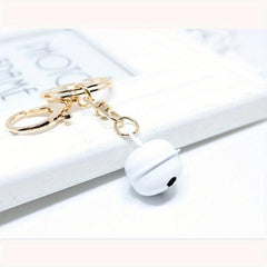 Candy Metal Cartoon Bell Keychain Bag Pendant Key Ring