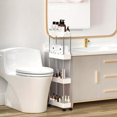 Countertop Seam Storage Shelf Removable Trolley Slot Bathroom Storage Shelf