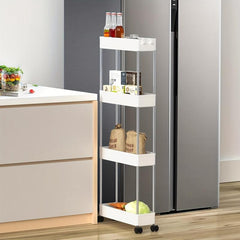 Countertop Seam Storage Shelf Removable Trolley Slot Bathroom Storage Shelf