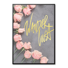3pcs Paris Romantic Wall Decor Pink & Grey Flowers Canvas Poster