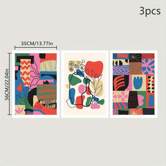 Modern Abstract Cartoon Art Geometric Patterns Canvas Prints