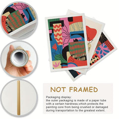 Modern Abstract Cartoon Art Geometric Patterns Canvas Prints
