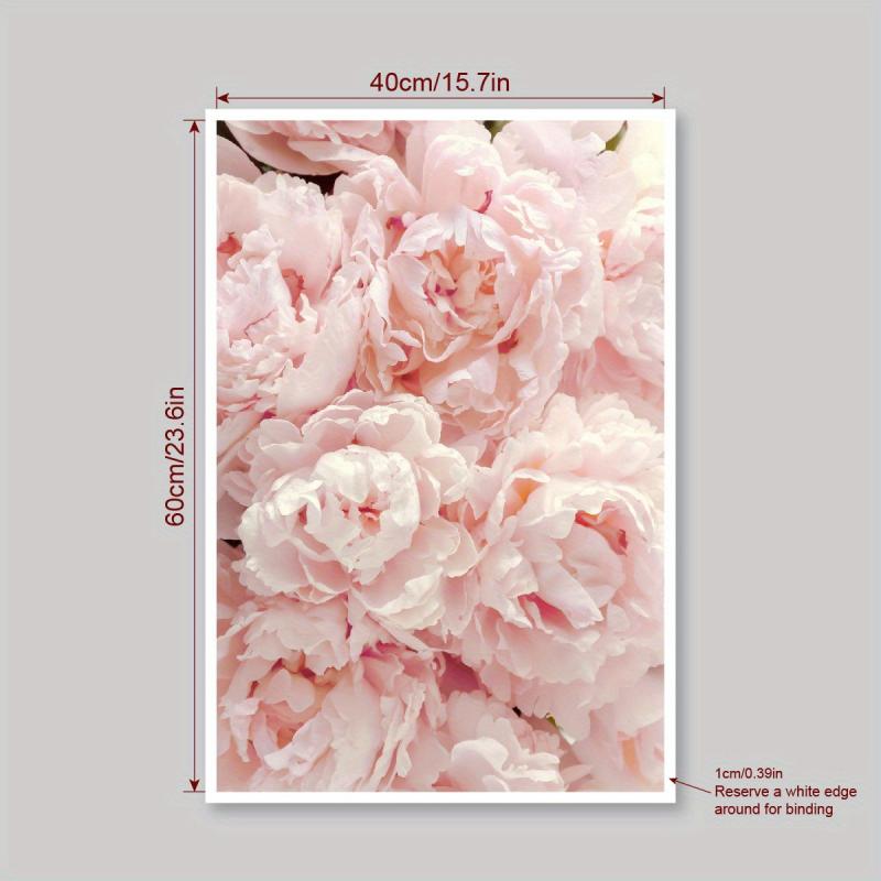 Romantic Pink Flowers Canvas Wall Art for Home Decor