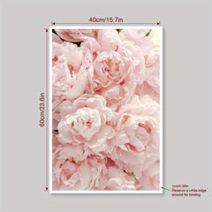 Romantic Pink Flowers Canvas Wall Art for Home Decor