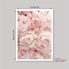 Romantic Pink Flowers Canvas Wall Art for Home Decor