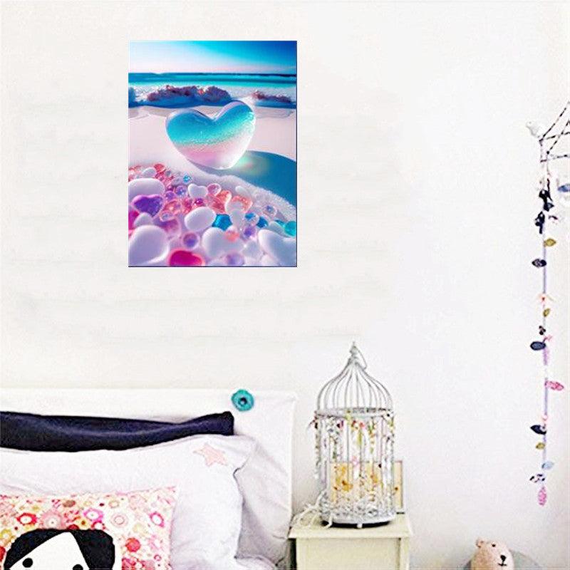 Love Beach Diamond Painting Kit - Full Drill Rhinestone Embroidery Landscape