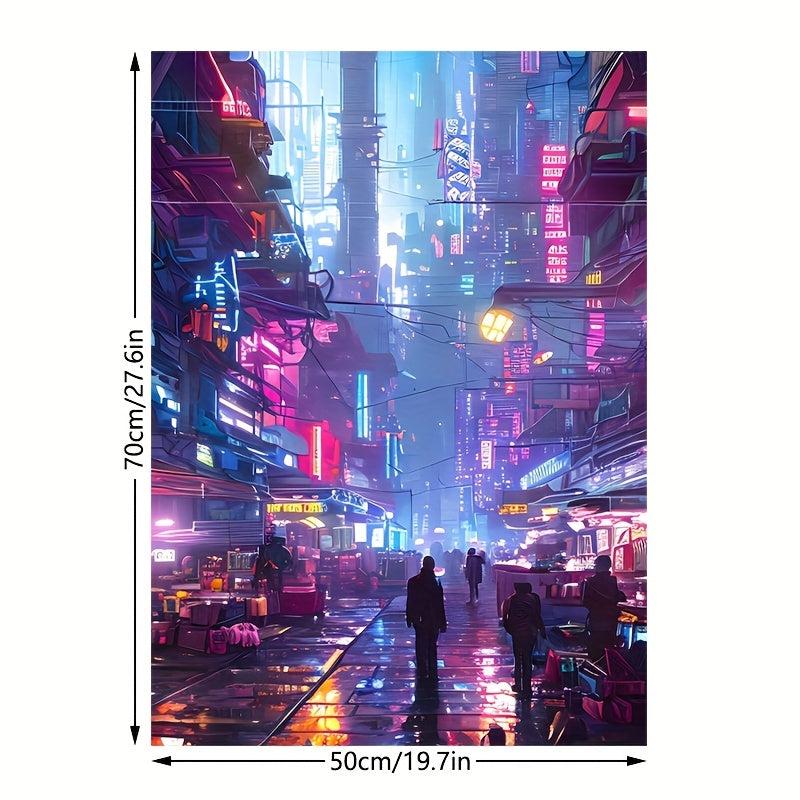 Canvas Poster Cyberpunk Nights Wall Decoration Gift