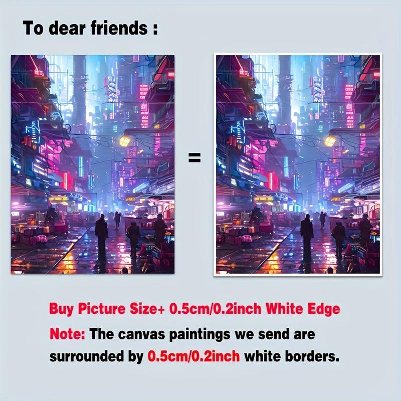 Canvas Poster Cyberpunk Nights Wall Decoration Gift