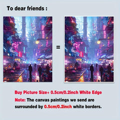 Canvas Poster Cyberpunk Nights Wall Decoration Gift