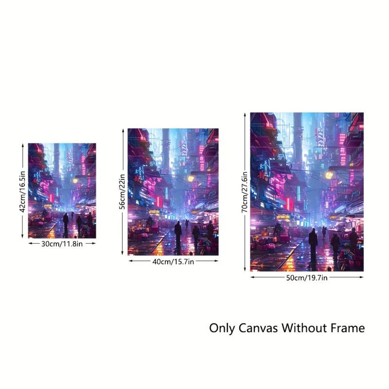 Canvas Poster Cyberpunk Nights Wall Decoration Gift