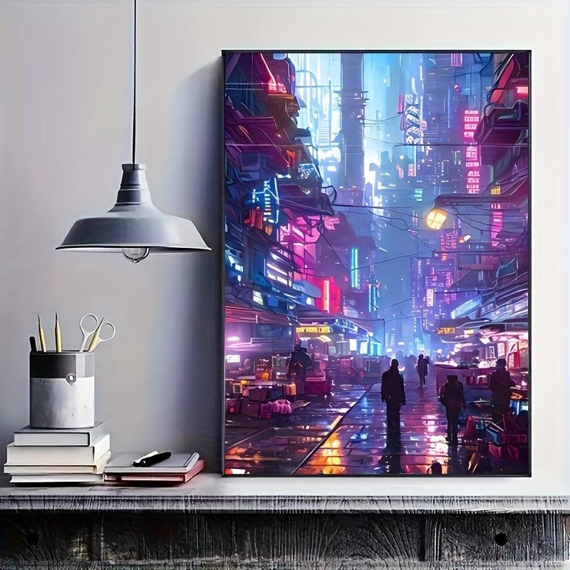 Canvas Poster Cyberpunk Nights Wall Decoration Gift