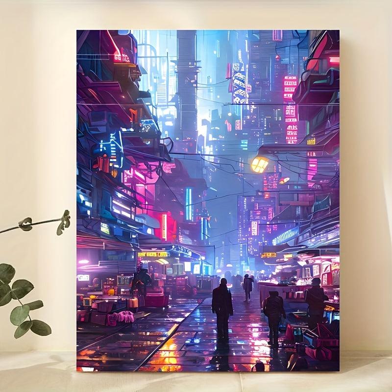 Canvas Poster Cyberpunk Nights Wall Decoration Gift