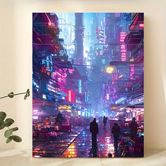 Canvas Poster Cyberpunk Nights Wall Decoration Gift
