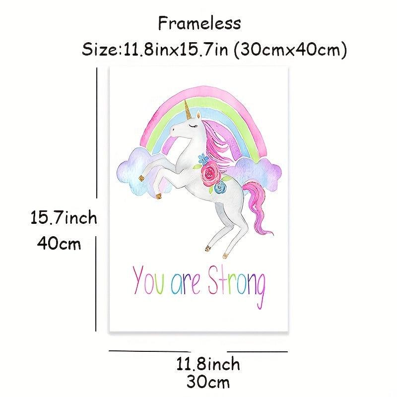 6pcs Unicorn Posters for Girl's Bedroom Wall Decor