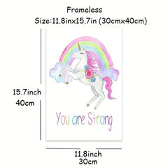 6pcs Unicorn Posters for Girl's Bedroom Wall Decor