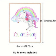 6pcs Unicorn Posters for Girl's Bedroom Wall Decor