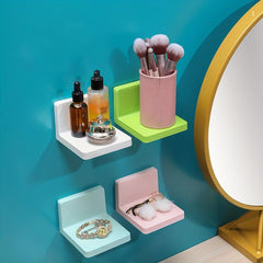3pcs Wall Mounted Floating Shelves Bathroom Storage Rack Organizer