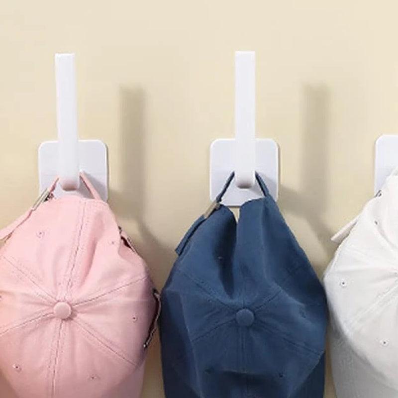 Plastic Wall Hanging Hat Holder Adhesive L Shaped Wall Hook