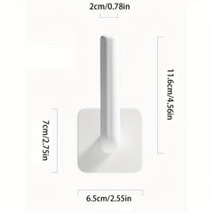 Plastic Wall Hanging Hat Holder Adhesive L Shaped Wall Hook