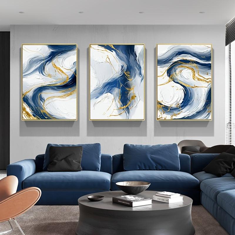 3pcs Abstract Art Canvas Painting Poster Contemporary Wall Pict