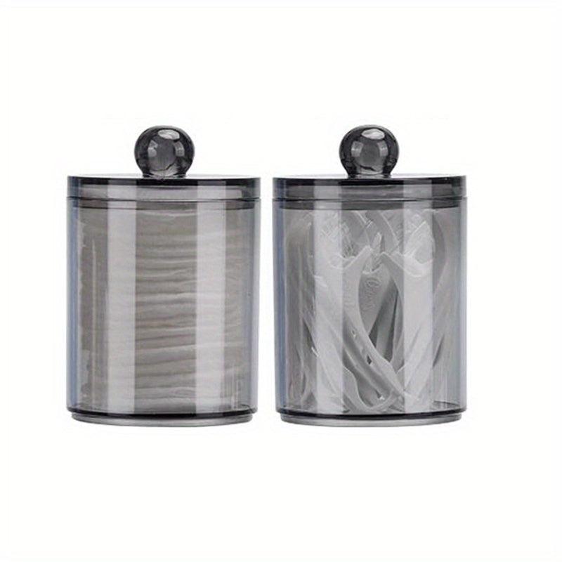 4pcs Qtip Holder Bathroom Organizer Storage Containers with Lids