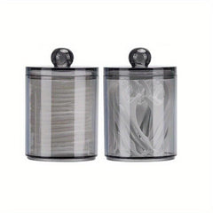 4pcs Qtip Holder Bathroom Organizer Storage Containers with Lids
