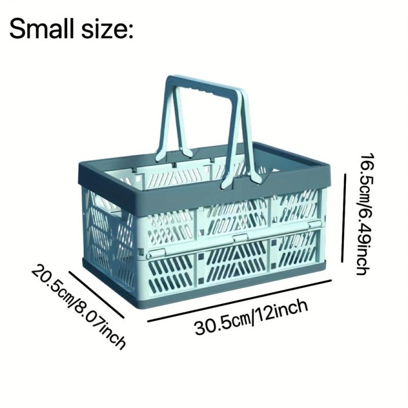 Portable Folding Storage Basket Large Capacity Food Snack Storage