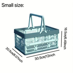 Portable Folding Storage Basket Large Capacity Food Snack Storage