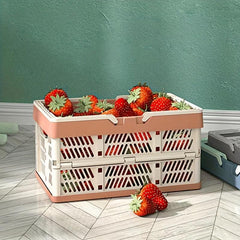 Portable Folding Storage Basket Large Capacity Food Snack Storage